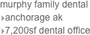 murphy family dental
anchorage ak
7,200sf dental office 